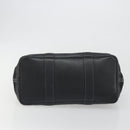 HERMES Garden Party PM Hand Bag Canvas Black Silver Auth BA14200-9