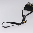 Salvatore Ferragamo Shoulder Bag Canvas Black Gold Auth BA14201A-7