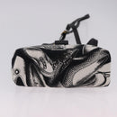 Salvatore Ferragamo Shoulder Bag Canvas Black Gold Auth BA14201A-9