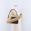 FENDI Zucca Canvas Mamma Baguette Shoulder Bag Brown Silver Auth BA14206SAV-27