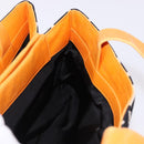 BVLGARI Logo Mania Tote Bag Nylon Black Orange Auth BA14208-22