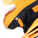 BVLGARI Logo Mania Tote Bag Nylon Black Orange Auth BA14208-24