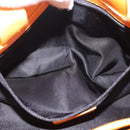 BVLGARI Logo Mania Tote Bag Nylon Black Orange Auth BA14208-25