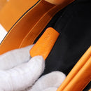 BVLGARI Logo Mania Tote Bag Nylon Black Orange Auth BA14208-12