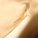 CHANEL Matelasse Chain Shoulder Bag Lamb Skin Beige Gold CC Auth BA14209A-24