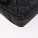 CHANEL Matelasse Waist bag Lamb Skin Red Gold CC Auth BA14211-15