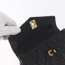 CHANEL Matelasse Waist bag Lamb Skin Red Gold CC Auth BA14211-9