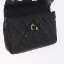 CHANEL Matelasse Waist bag Lamb Skin Red Gold CC Auth BA14211-18