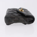 CHANEL Matelasse Waist bag Lamb Skin Red Gold CC Auth BA14211-3