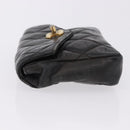 CHANEL Matelasse Waist bag Lamb Skin Red Gold CC Auth BA14211-4