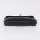 CHANEL Matelasse Waist bag Lamb Skin Red Gold CC Auth BA14211-6