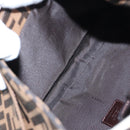 FENDI Zucca Canvas Mamma Baguette Shoulder Bag Brown Black Auth BA14215V-11