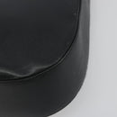 Salvatore Ferragamo Gancini Shoulder Bag Leather Black Silver Auth BA14216-11