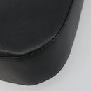 Salvatore Ferragamo Gancini Shoulder Bag Leather Black Silver Auth BA14216-13
