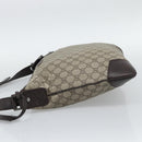 GUCCI GG Supreme Shoulder Bag PVC Beige Silver 148476 Auth BA14217-3