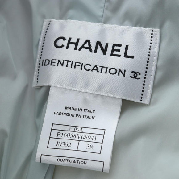 CHANEL Skirt Setup Jacket Cotton Pink CC Auth BA14218SM