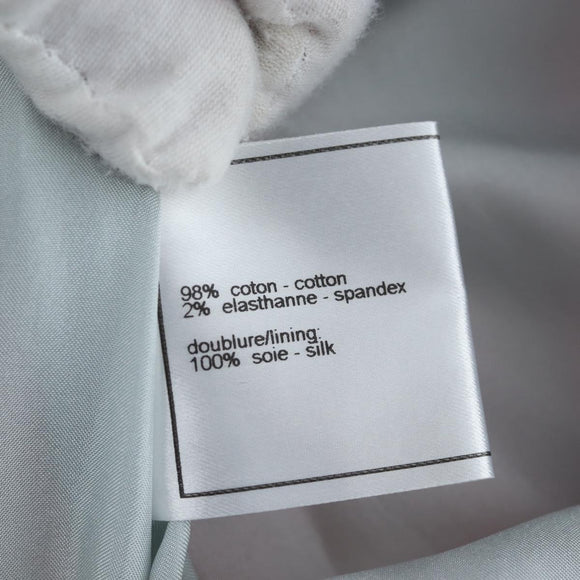 CHANEL Skirt Setup Jacket Cotton Pink CC Auth BA14218SM