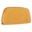 LOUIS VUITTON Epi Dauphine PM Pouch Yellow M48449 LV Auth BA14219-1