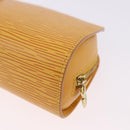 LOUIS VUITTON Epi Dauphine PM Pouch Yellow M48449 LV Auth BA14219-16