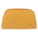 LOUIS VUITTON Epi Dauphine PM Pouch Yellow M48449 LV Auth BA14219-13