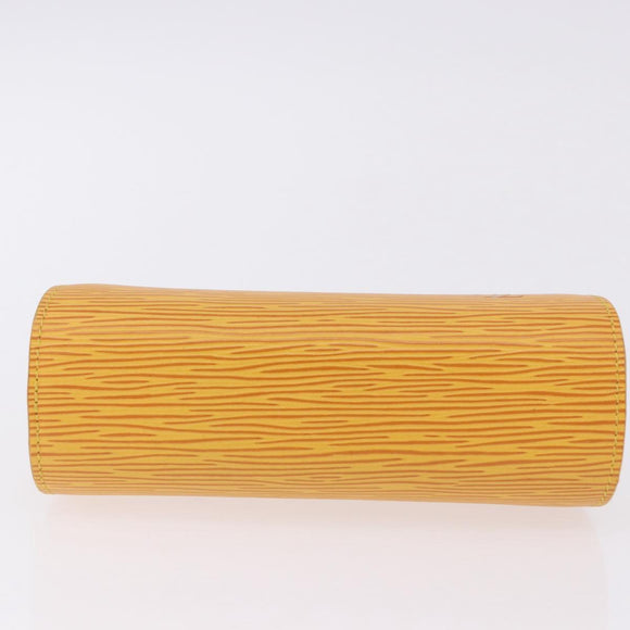 LOUIS VUITTON Epi Dauphine PM Pouch Yellow M48449 LV Auth BA14219