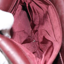 CARTIER Must Line Shoulder Bag Leather Bordeaux Gold Auth BA1422-12