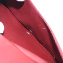 CARTIER Must Line Shoulder Bag Leather Bordeaux Gold Auth BA1422-21