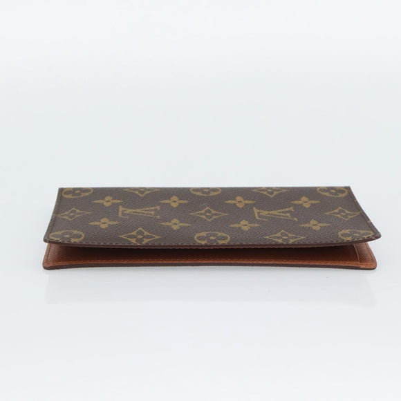 LOUIS VUITTON Monogram Porte Valeurs Cartes Credit Wallet M61823 LV Auth BA14220