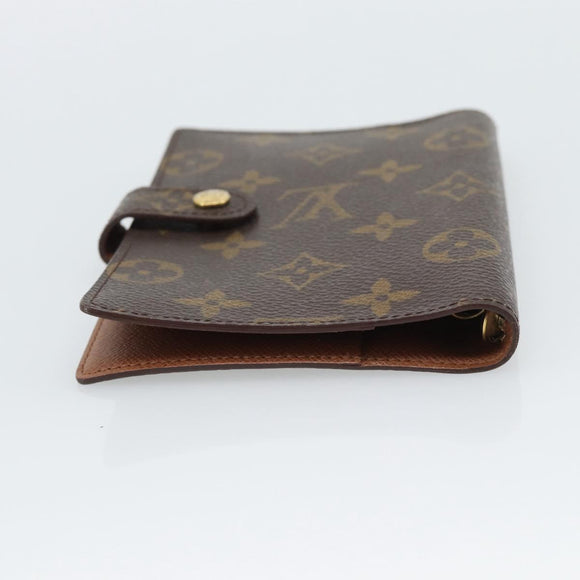 LOUIS VUITTON Monogram Agenda PM Day Planner Cover R20005 LV Auth BA14221