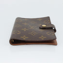 LOUIS VUITTON Monogram Agenda PM Day Planner Cover R20005 LV Auth BA14221-6