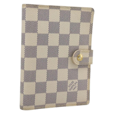LOUIS VUITTON Damier Azur Agenda PM Day Planner Cover R20706 LV Auth BA14223