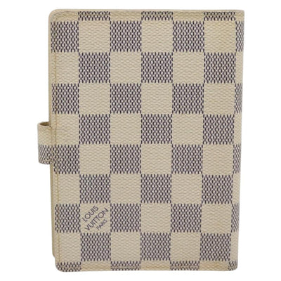 LOUIS VUITTON Damier Azur Agenda PM Day Planner Cover R20706 LV Auth BA14223 - 0