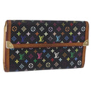 LOUIS VUITTON Monogram Multicolor Porte Tresor International M92658 Auth BA14226-1