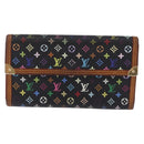 LOUIS VUITTON Monogram Multicolor Porte Tresor International M92658 Auth BA14226-13