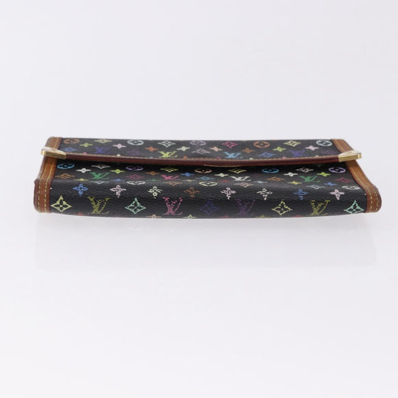LOUIS VUITTON Monogram Multicolor Porte Tresor International M92658 Auth BA14226