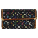 LOUIS VUITTON Monogram Multicolor Porte Tresor International M92658 Auth BA14227-13