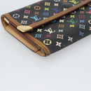 LOUIS VUITTON Monogram Multicolor Porte Tresor International M92658 Auth BA14227-14