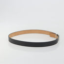LOUIS VUITTON Ceinture LV Stamp Belt Leather Black M6896 LV Auth BA14230A-4