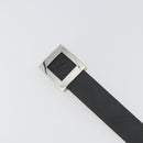 LOUIS VUITTON Ceinture LV Stamp Belt Leather Black M6896 LV Auth BA14230A-6