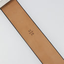 LOUIS VUITTON Ceinture LV Stamp Belt Leather Black M6896 LV Auth BA14230A-8