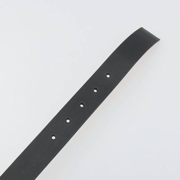 LOUIS VUITTON Ceinture LV Stamp Belt Leather Black M6896 LV Auth BA14230A
