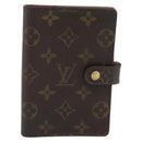 LOUIS VUITTON Monogram Agenda PM Day Planner Cover R20005 LV Auth BA14234-13