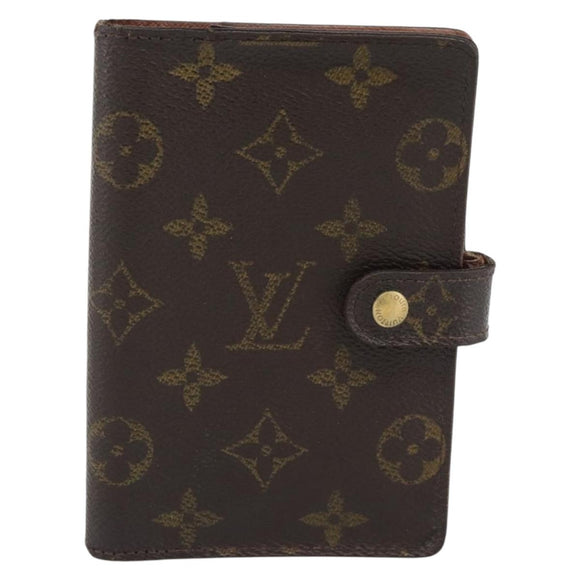 LOUIS VUITTON Monogram Agenda PM Day Planner Cover R20005 LV Auth BA14234