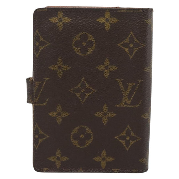 LOUIS VUITTON Monogram Agenda PM Day Planner Cover R20005 LV Auth BA14234