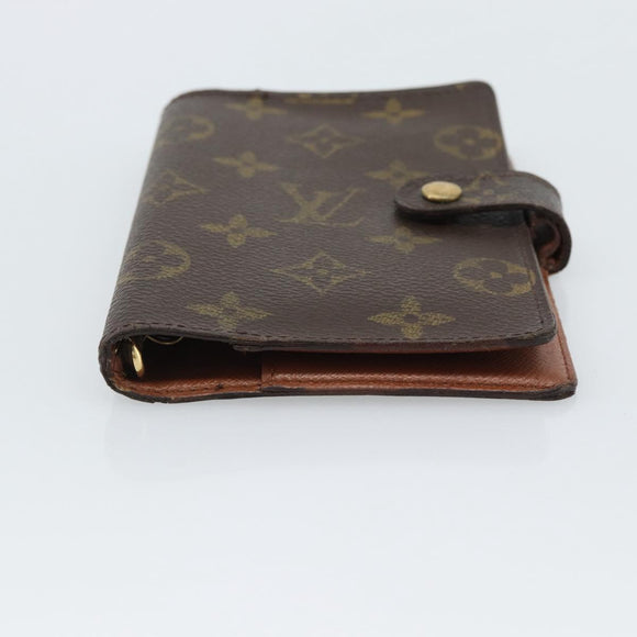LOUIS VUITTON Monogram Agenda PM Day Planner Cover R20005 LV Auth BA14234