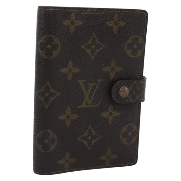 LOUIS VUITTON Monogram Agenda PM Day Planner Cover R20005 LV Auth BA14235