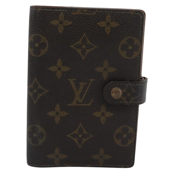 LOUIS VUITTON Monogram Agenda PM Day Planner Cover R20005 LV Auth BA14235