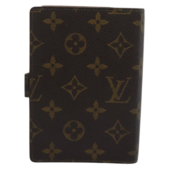 LOUIS VUITTON Monogram Agenda PM Day Planner Cover R20005 LV Auth BA14235