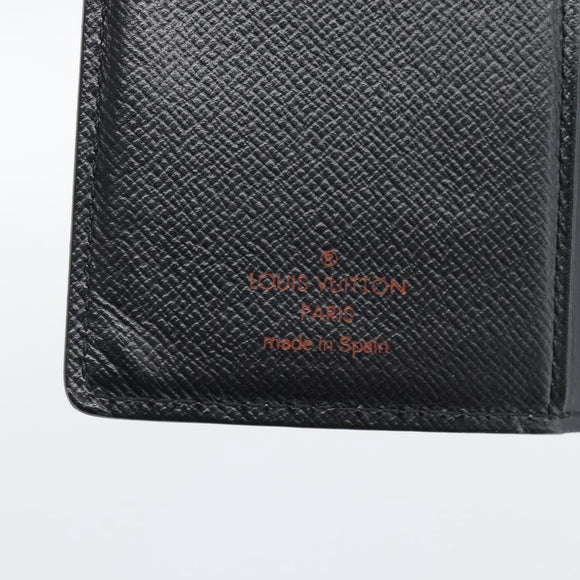 LOUIS VUITTON Epi Agenda PM Day Planner Cover Black R20052 LV Auth BA14236