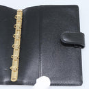 LOUIS VUITTON Epi Agenda PM Day Planner Cover Black R20052 LV Auth BA14236-19